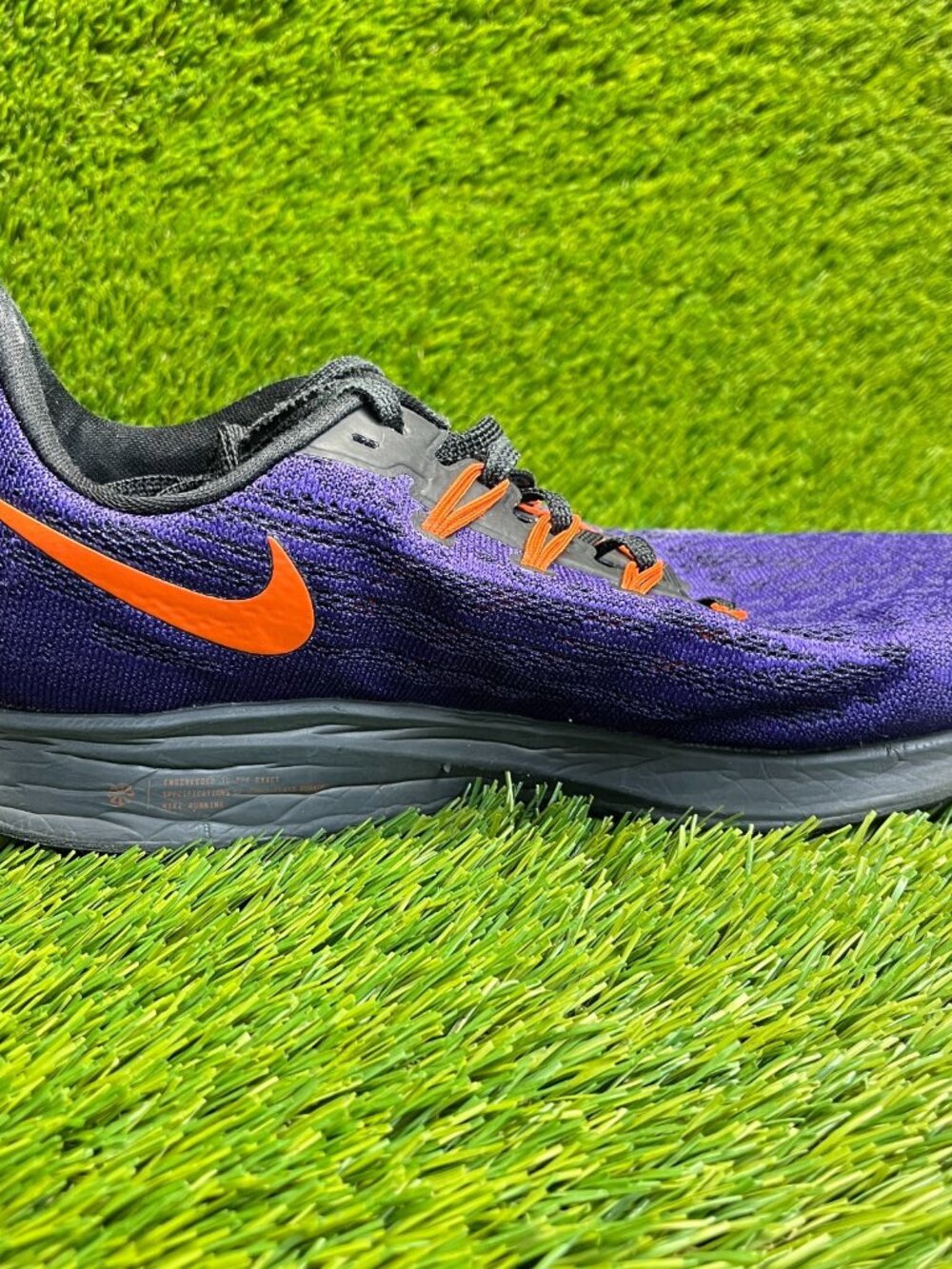 Nike Air Zoom Pegasus 36 Mens Size 10 Purple Orange Black Running Shoes Sneakers - Picture 4 of 10